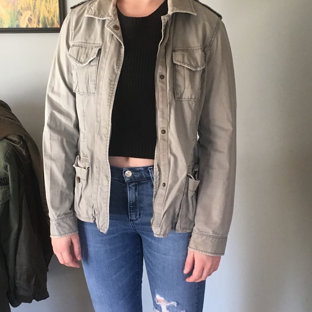 Light green lightweight jacket